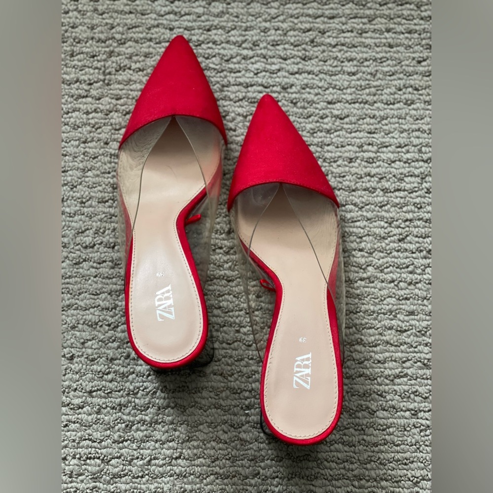 Unique Red Zara Heels